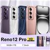 CHOTOG Cellulari Reno 12 Pro Versione globale Smartphone 5G Android 14 Telefoni cellulari intelligenti Telefono cellulare originale Snapdragon8 gen3 da 7,3 pollici - Black 12GB 256GB