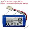 INSIS FEMME Batteria al litio originale 14.8V 2600-6800mah 14.4V per ILIFE A4 A4s V7 A6 V7s Plus Robot aspirapolvere ILife 4S1P a piena capacità - 2600mAh