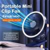 INSIS FEMME Condizionatore d'aria da 2000 mAh per ventilatore circolatore Bldc portatile da tavolo ricaricabile leggero da campeggio per prodotti domestici con clip a LED - Pink