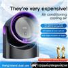INSIS FEMME Ventilatore elettrico intelligente Ventilatore multifunzione USB senza lama Ventilatore da tavolo silenzioso a parete Ventilatore Home Office Campeggio interno - Milk Coffee