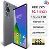 CHOTOG Nuovo originale P60 Pro 4G 5G Dual Sim Tablet Android 14 bambini Tablet 10.1 ''Schermo HD 20000mAh 22GB + 2TB Tab Tablet PC Con tastiera - Blue