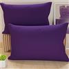 PETTI Artigiani Italiani - Coppia di Federe Cuscino 70x40 cm in Microfibra, Cuscini Arredo Camera da Letto, Divano, Set 2 Fodere Copricuscino, Federa Tinta Unita Viola, 100% Made in Italy