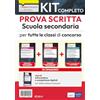 Edises Edizioni Kit completo Prova scritta Scuola Secondaria ( CC 4/1K ) Legislazione scolastica + Competenze psicopedagogiche + Test