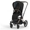 Cybex Platinum - Passeggino Priam 4 - Telaio Rosegold - Deep Black