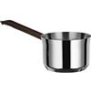 Alessi edo | PU105/14 - Casseruola a Manico Lungo in Acciaio Inox, Manico in Acciaio Inox con Rivestimento in PVD, Marrone