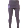 GURU SHOP Guru-Shop, Pantaloni da Yoga, Leggings con Mini Gonna Bio BW Yogi, Prugna, Cotone, Dimensione Indumenti:M (38), Pantaloncini e Pantaloni 3/4, Leggings