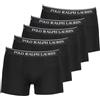 POLO RALPH LAUREN Boxer da uomo, colore nero, confezione da 5 pezzi, taglia M, Nero , M