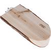 TIAKI Piattaforma in legno con corteccia, ovale - circa L 8 x P 4 x H 17 cm
