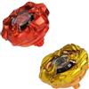 DEZAWRTY 2 X Trottole Set, Trottole da Combattimento Set Gyro Toy, tipo di difesa Horn Rhino e tipo di equilibrio Claw Leon, Gyro da battaglia per bambini e bambine di 6 anni