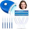 halercay Kit Sbiancante Denti Professionale, sbiancamento denti professionale,Gel Sbiancante per Ridurre Macchie da Caffè, Tè e Fumo,Ideale per Ridurre le Macchie Superficiali dei Denti(Blu)