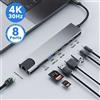 INSIS FEMME USB C HUB Tipo C Splitter Thunderbolt 3 Docking Station Adattatore per laptop con per MacBook Air M1 iPad Pro - 8 in 1