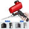 Pistola per sabbiatura regolabile 90psi sabbiatrice portatile sabbiatrice a gravità piccola pistola pneumatica portatile per sabbiatura - Rosso
