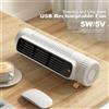 INSIS FEMME Ventilatore a torre da 5 W Ricarica USB Condizionatore d'aria portatile Ventilatore verticale elettrico Ventilatore estivo senza lama per la camera da letto di casa - Green