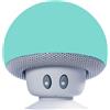 Hipipooo Mini altoparlante portatile Bluetooth wireless e supporto per telefono cellulare con ventosa Compatibile con telefono cellulare, laptop, pc (Blu chiaro)
