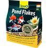 TETRA 4 litri Tetra Pond Flakes Mix di Mangime Completo in Fiocchi Scaglie Galleggianti per Carpe Koi Pesci Rossi Pesci da Laghetto e Stagno