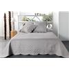 Linder California Copriletto, Poliestere, Grigio, 230x250