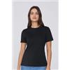 Tezenis T-shirt Girocollo In Cotone Organico Donna Nero