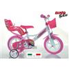 Dino Bikes Bici 12 124PL-UN Unicorn Bike Bianco & Rosa di Dino Bike
