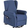 SalMar Poltrona Elettrica Chiara 2 Motori Dual Lift Blu Jeans di Salmar