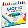 Pennarelli Turbo Maxi Giotto punta larga 5 mm Assortiti conf. 12 Pz