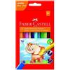 Matite Colorate Jumbo Da 12 Pezzi Con Temperino Faber-Castell