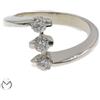 Anello oro bianco 18 kt 750 trilogy diamanti 0,57 ct -699/ST-