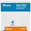 Kopp Malta 622613057 - Set professionale di 4 interruttori universali (magnetotermici e bistabili), colore: Bianco artico