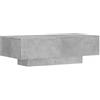vidaXL Tavolino Salotto Grigio Cemento 100x49,5x31cm Legno Multistrato