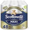Scottex Scottonelle Carta Igienica, Morbida e Resistente, Dermatologicamente testata, 48 Rotoli Maxi