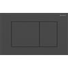 Geberit Placca Geberit Sigma40 Square Inox Nero Opaco Doppio Tasto | 115.629.14.1 Inox nero opaco