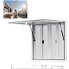 VEVOR Sportello per Concessioni da 915 x 915 mm Finestra per Camion di Cibo in Lega di Alluminio, Apertura Fino a 85 Gradi con 4 Finestre Scorrevoli, Porta a Tenda e Gancio di Traino