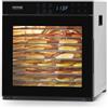 VEVOR Essiccatore per Alimenti, 10 Vassoi in Acciaio Inox, Essiccatore Elettrico per Alimenti da 1000 W con Temperatura Regolabile e Timer da 24 Ore, per Carne Secca, Frutta, Verdura, Erbe Aromatiche