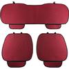 Auto Accessori Lupex Coprisedile Seduta 3 pezzi Universale Auto | Protezione Sedile 2 Anteriore e 1 Posteriore | Protector Comfort Automotive Cuscino Interni (Silk Ice Rosso)