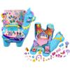 Polly Pocket - Lama Pigiama Party cofanetto grande, oltre 25 sorprese (include 2 mini bambole), tema pigiama party/glamping, funzione Attacca e Stacca, Giocattolo per Bambini 4+ Anni, HHX74