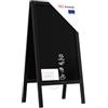 ALLboards Lavagna per gesso magnetica con cavalletto 100x49,5 cm RESISTENTE ALL'ACQUA - NERO