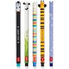 LEGAMI Set di 5 penne gel cancellabili con inchiostro termosensibile, gamma di colori di inchiostro e design del fusto, punta da 0,7 mm, pinguino, panda, lama, ape e ippopotamo
