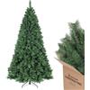 SALCAR Albero di Natale Artificiale 210 cm, Abete di Natale con Guanti e Supporto in Metallo, 868 Punte per Rami, Montaggio Rapido, Ignifugo