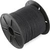 Auroris - rotolo da 100 m di cordoncino in cotone rotondo diametro 1 mm nero