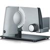 GRAEF. GRAEF Affettatrice universale SKS320 argento, corpo in metallo, lama seghettata Ø170 mm in acciaio inox, design compatto, piastra in vetro, funzione continua, sicurezza bambini, facile da pulire