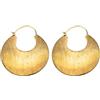 Vestopazzo orecchini placca mezzaluna effetto satinato.Chiusura a gancio.Nickel tested.Lavorazione artigianale.Unisex.DD16130, Big, ottone