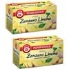 Generico Pompadour 1913 | Infuso Zenzero Limone | Tisana Aroma Speziato | Tè Naturale Senza Caffeina - 2 x 20 Bustine di Tè (72 Gr)