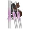 Lestpola Mascara in metallo, impermeabile, nero, marrone, da parete, con curling 3D, a lunga durata, testina in metallo, lavabile, senza aggraffatura, senza smudging, Precision Defining, mascara più lungo per