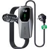 VDLPOWEREU Colonnina Ricarica Auto Elettrica, 3.6KW 8M Cavo Ricarica Auto Elettrica Tipo 2, Wall Caricabatterie EV Box, 8-16A con Spina Schuko EU,Terminale di Ricarica Monofase IP65 (IEC 62196-2)