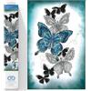 DIAMOND DOTZ Diamond Painting Sentiero Farfalla, Quadro di Diamanti 5D Animali, Kit completo di pittura con Diamanti Livello Intermedio 72 x 47 Cms