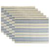 DII Tovaglietta all'americana in PVC, collezione da tavolo, 6 pezzi, colore: blu