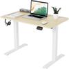 TRIUMPHKEY Scrivania Elettrica Regolabile in Altezza 100 x 60cm,Regolabile Scrivania,Tavolo da Computer,con Funzione di Memoria,Standing Desk 71-119 cm?Beige?