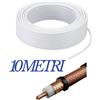 DIMELITALIA Cavo coassiale tv 75 ohm Ø5 mm in rame puro bobina da 10 metri pronta all'uso