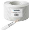 DIMELITALIA Bobina cavo tv Ø5 mm in rame puro 75 ohm da 25 metri per interni protetti