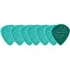 GEWA OVATION Diamond Picks Nylon Standard 351 Plettri - Super Grip - Punta Tonda - Set da 7 (6+1 pezzo Sharp Tip gratis) - 0,88 mm - turquoise green - turchese - Made in Czech Republic