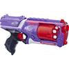 Nerf Elite - Strongarm Purple (Blaster a canna rotante e lancio a ripetizione, con 6 dardi originali Nerf Elite inclusi)